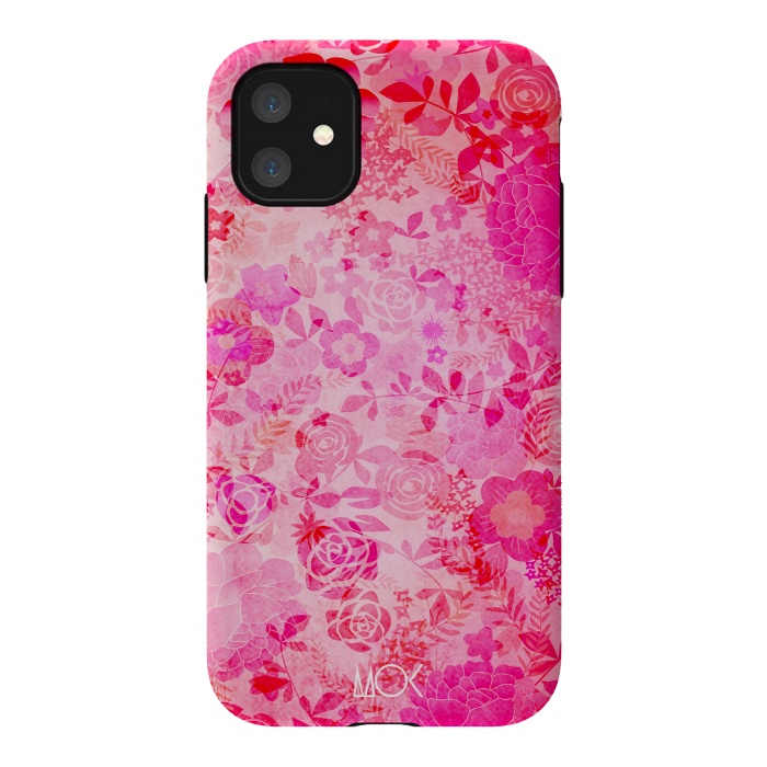 iPhone 11 StrongFit Rose Floral by M.O.K.
