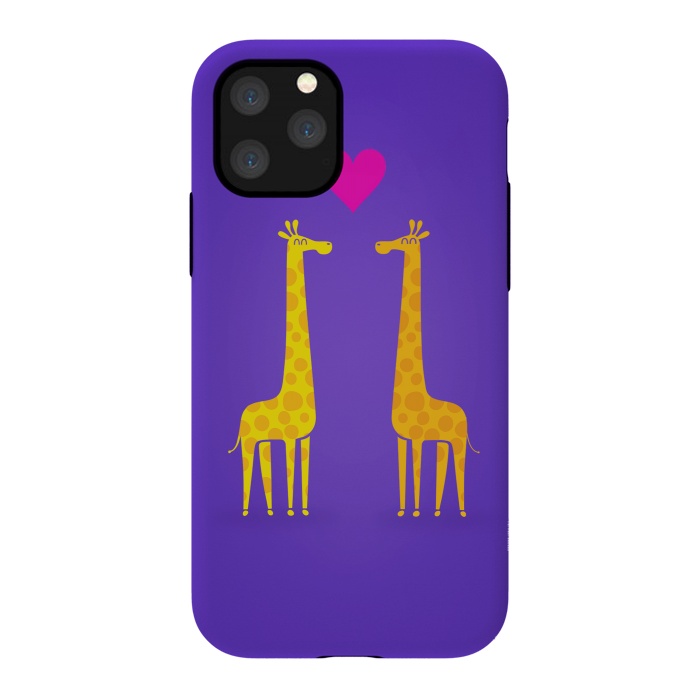iPhone 11 Pro StrongFit Couple in Love Purple by Philipp Rietz