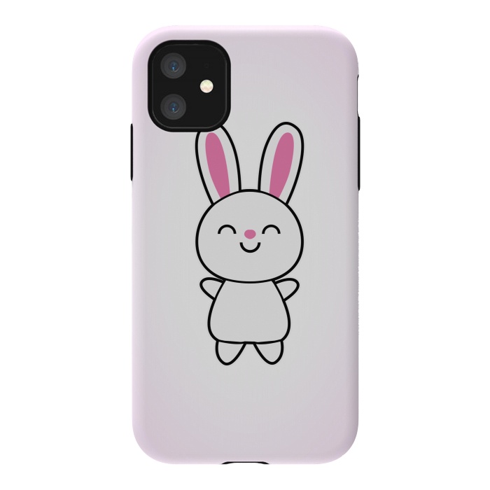 iPhone 11 StrongFit Cute Rabbit Bunny by Philipp Rietz