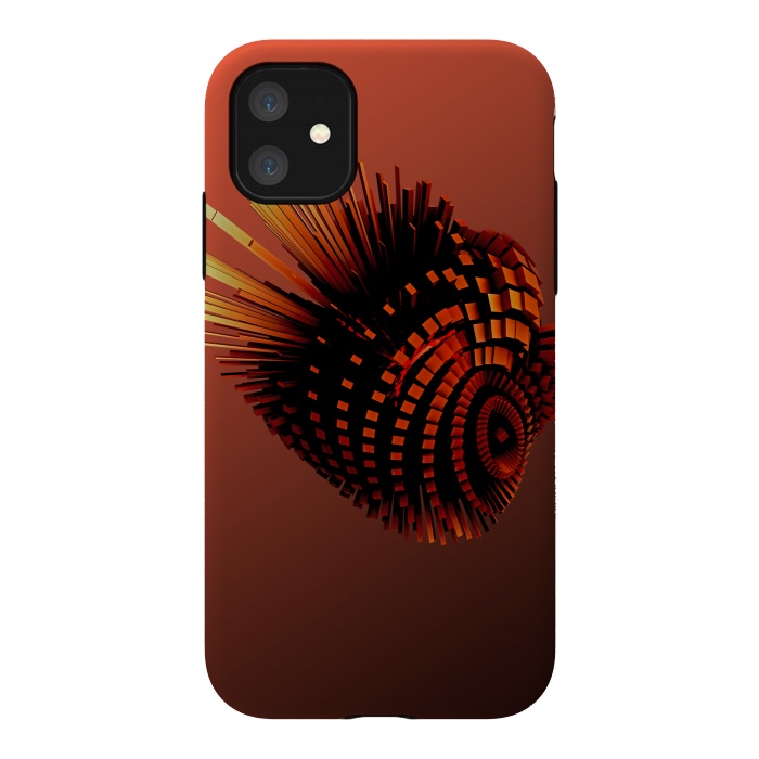 iPhone 11 StrongFit Your Bronze Cyborg Heart by Adoryanti
