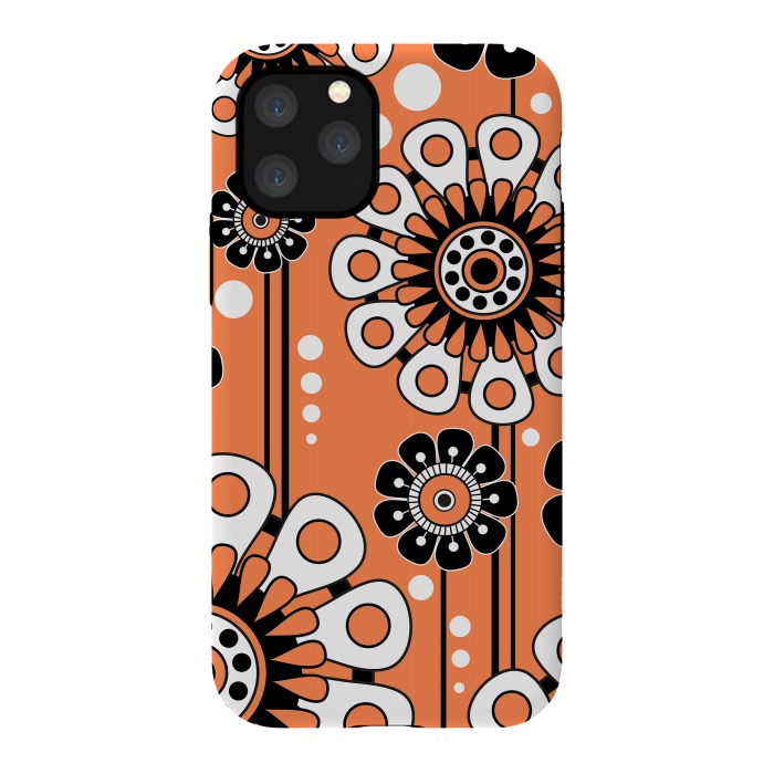 iPhone 11 Pro StrongFit Orange Flowers by Shelly Bremmer