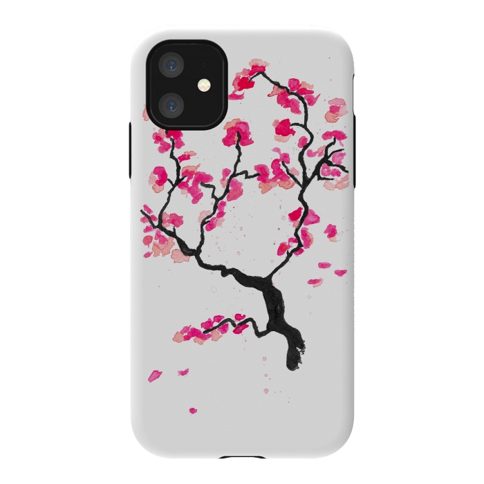 iPhone 11 StrongFit Cherry Blossoms by Amaya Brydon