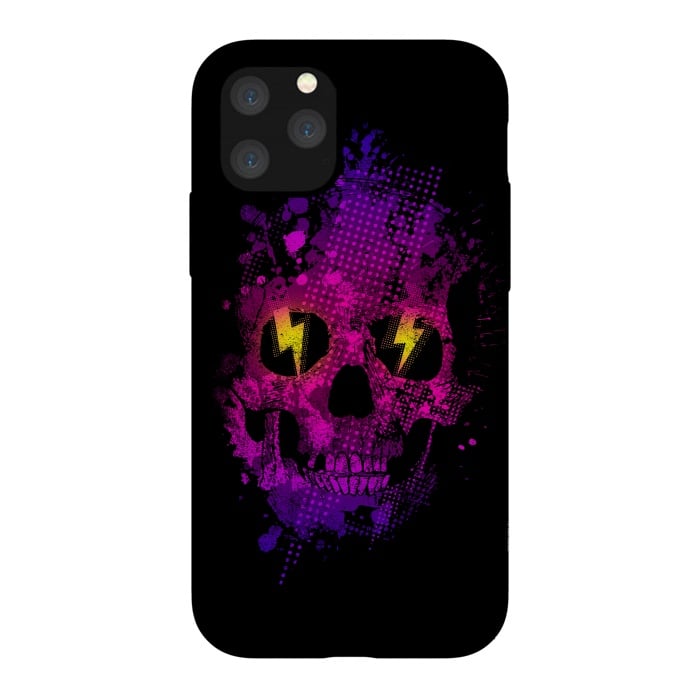 iPhone 11 Pro StrongFit Acid Skull by Mitxel Gonzalez