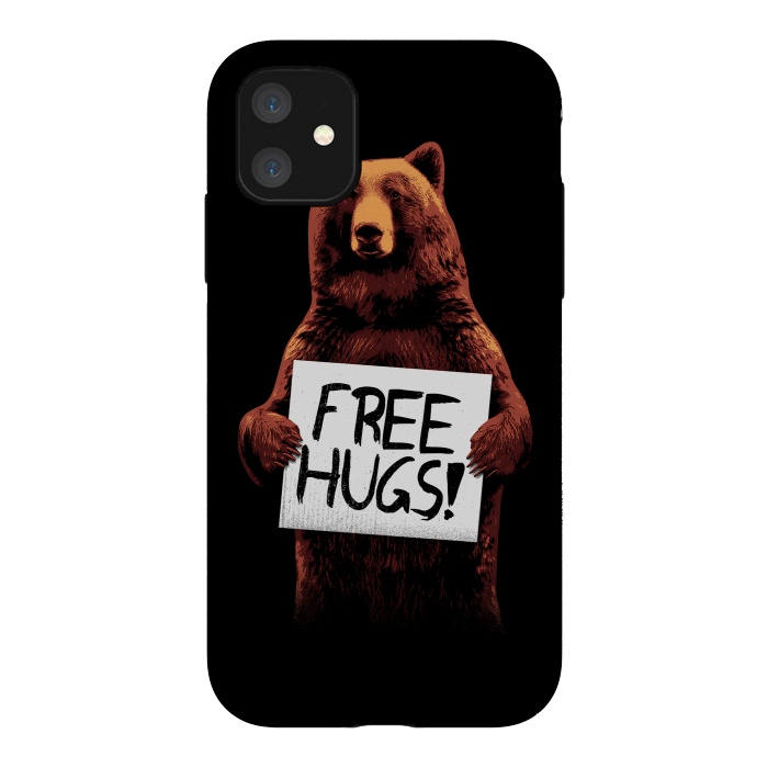 iPhone 11 StrongFit Free Hugs by Mitxel Gonzalez