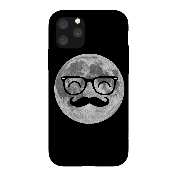 iPhone 11 Pro StrongFit Moonstache by Mitxel Gonzalez