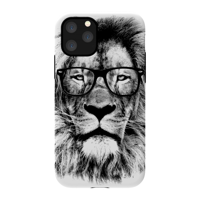 iPhone 11 Pro StrongFit The King Lion of The Library by Mitxel Gonzalez