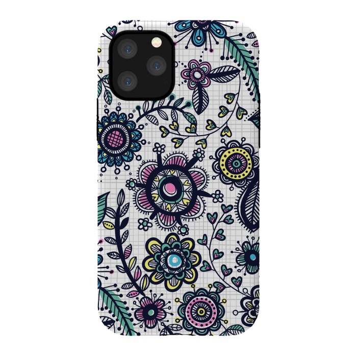 iPhone 11 Pro StrongFit linea floral by Laura Grant