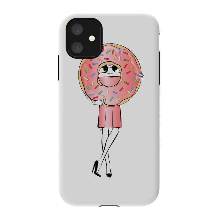 iPhone 11 StrongFit Donut Girl by Martina
