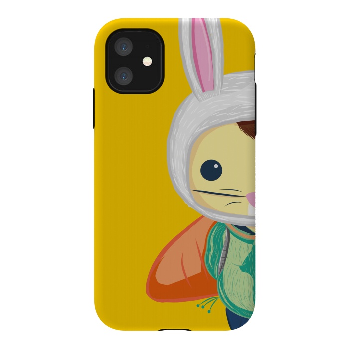 iPhone 11 StrongFit Little Bunny by Alejandro Orjuela