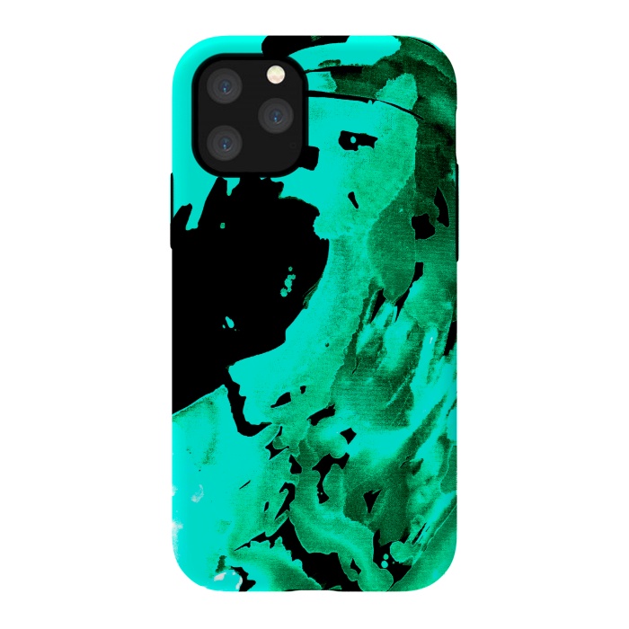 iPhone 11 Pro StrongFit Aqua Wave by ANoelleJay