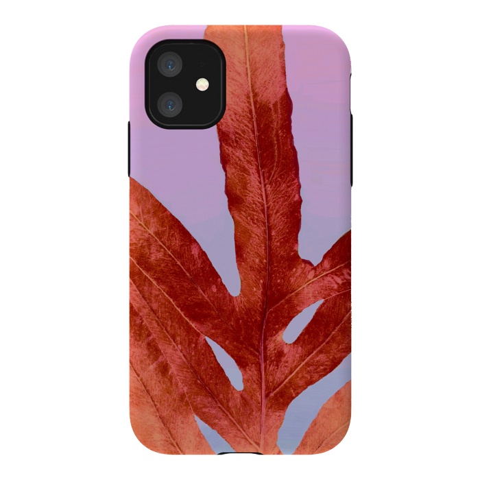 iPhone 11 StrongFit Red Fern Pantone by ANoelleJay