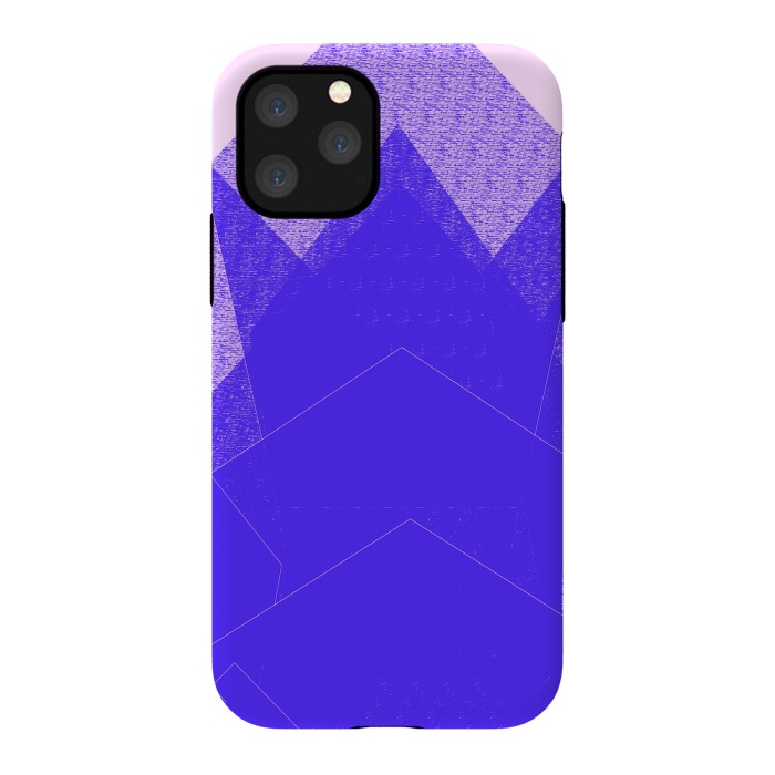 iPhone 11 Pro StrongFit Sunset Mountain Blue by ANoelleJay