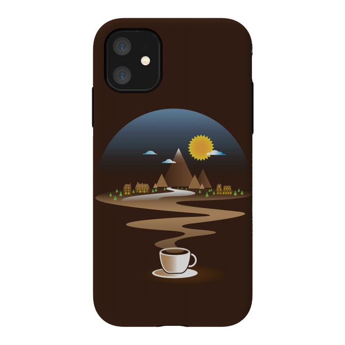 iPhone 11 StrongFit Coffee in Town by Steven Toang