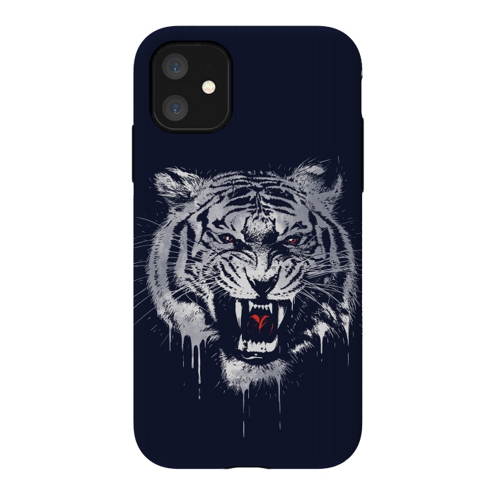 iPhone 11 StrongFit Melting Tiger by Steven Toang