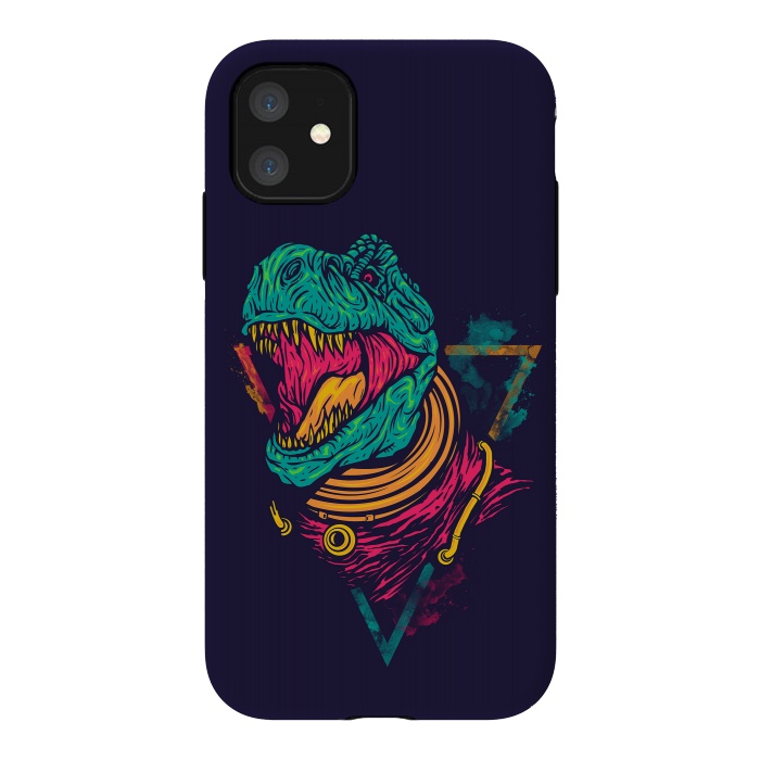iPhone 11 StrongFit Space Rex by Steven Toang
