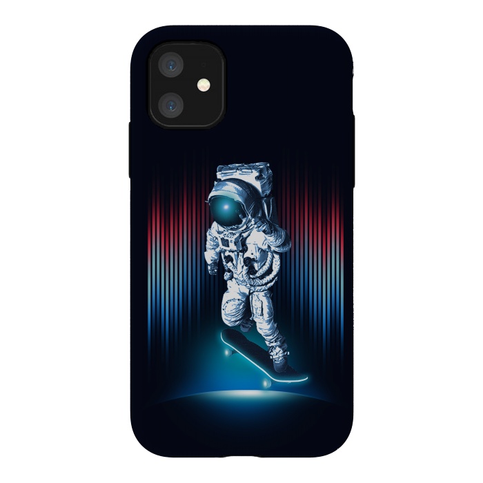 iPhone 11 StrongFit Space Skater by Steven Toang