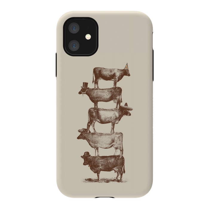 iPhone 11 StrongFit Cow Cow Nuts by Florent Bodart