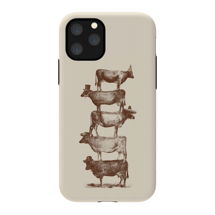 iPhone 11 Pro StrongFit Cow Cow Nuts by Florent Bodart