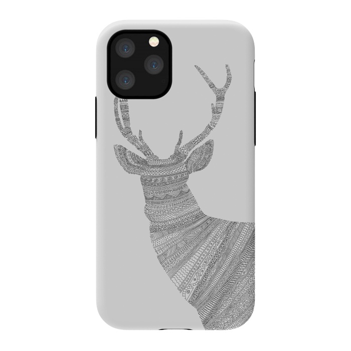 iPhone 11 Pro StrongFit Stag Grey Poster grey by Florent Bodart