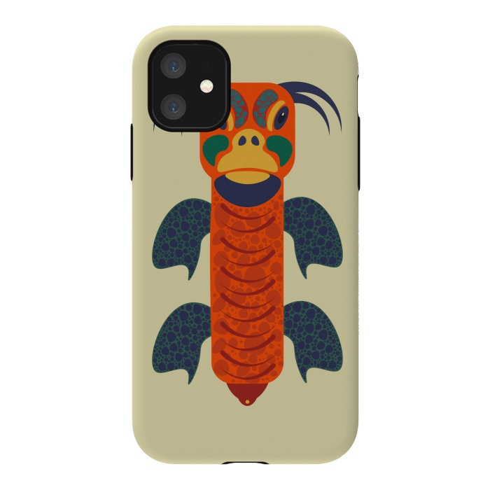 iPhone 11 StrongFit Tortoise-orange by Parag K
