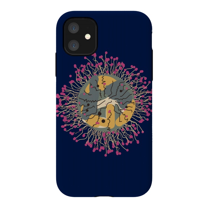iPhone 11 StrongFit Meduse-fleur by Parag K