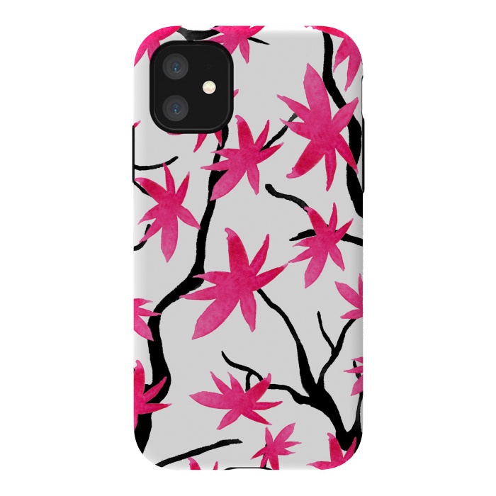 iPhone 11 StrongFit Pink Blossoms by Amaya Brydon