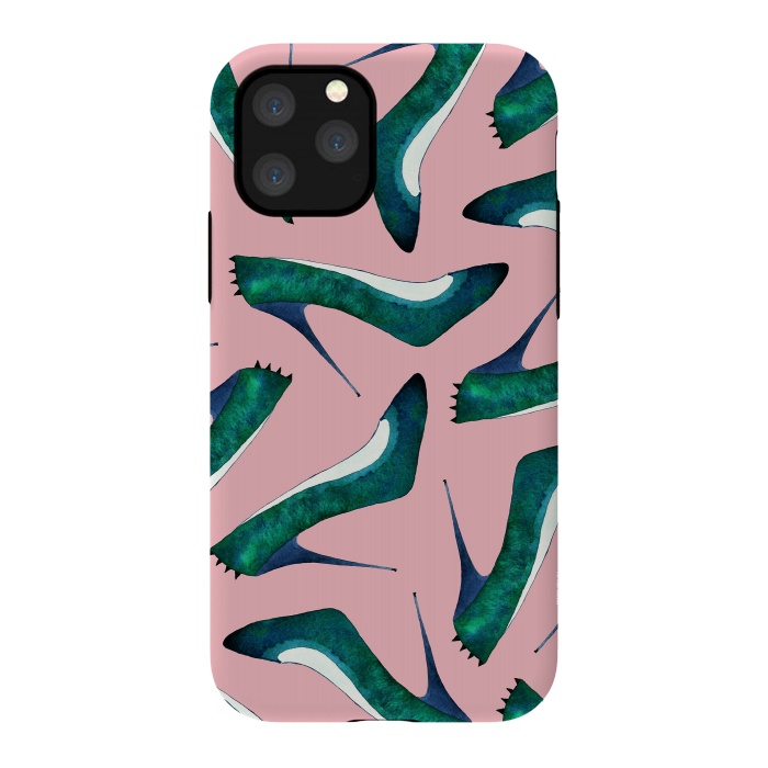 iPhone 11 Pro StrongFit Green With Envy Pink by Amaya Brydon