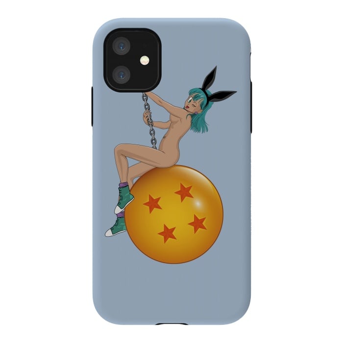 iPhone 11 StrongFit Bunny Ball ( Nude) by Samiel Art