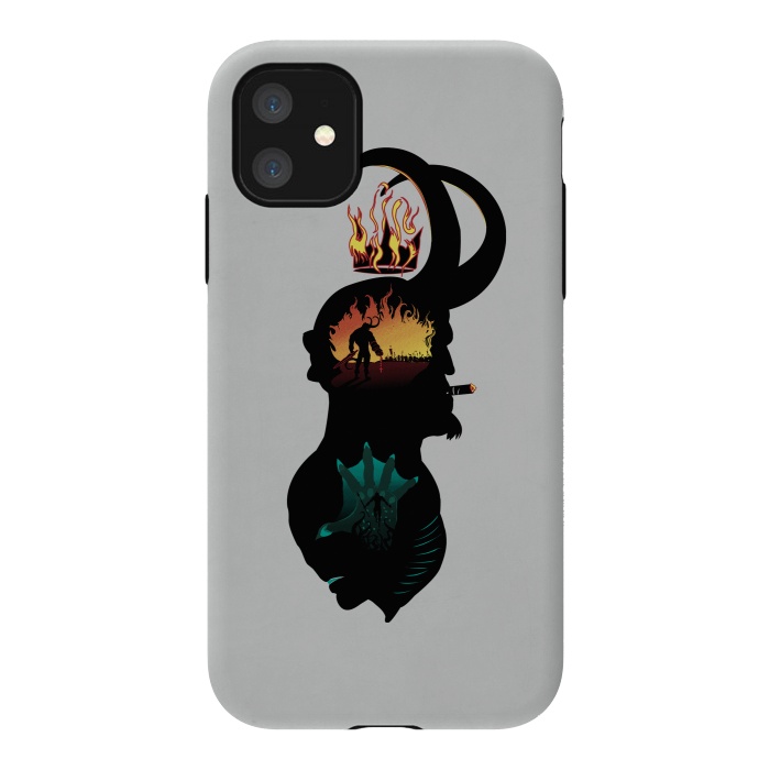 iPhone 11 StrongFit Paranormal Agents by Samiel Art