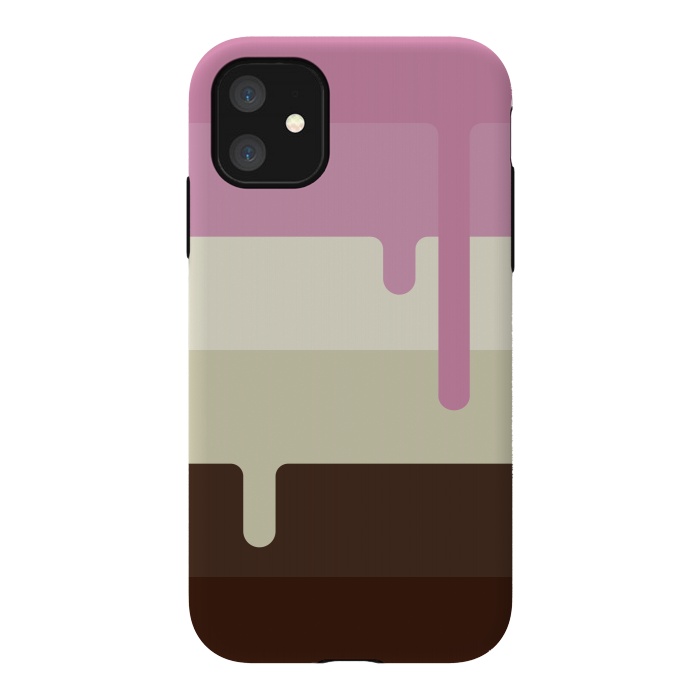 iPhone 11 StrongFit Neapolitan Ice Cream by Dellán