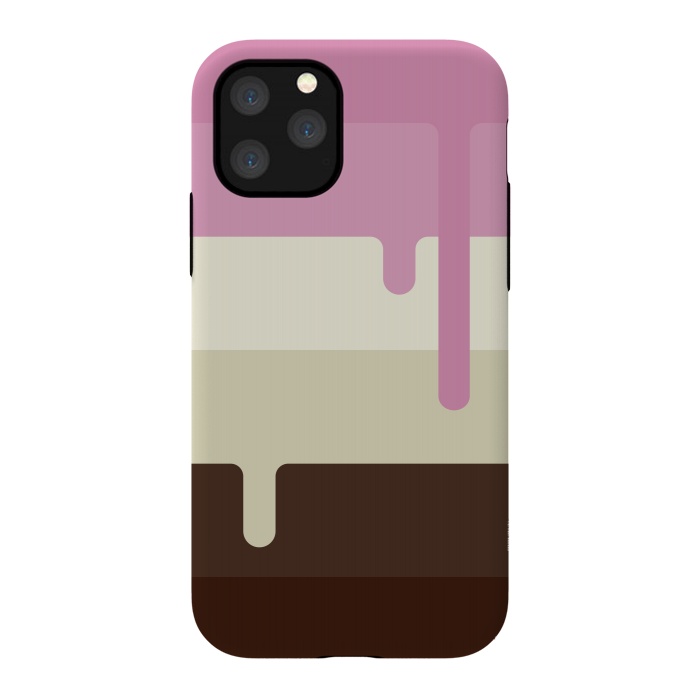 iPhone 11 Pro StrongFit Neapolitan Ice Cream by Dellán
