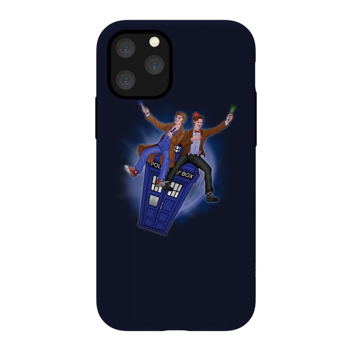 iPhone 11 Pro StrongFit THE DOCTOR'S TIMEY-WIMEY ADVENTURE by SKULLPY