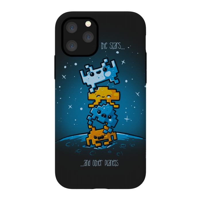 iPhone 11 Pro StrongFit Cute Invaders by Q-Artwork