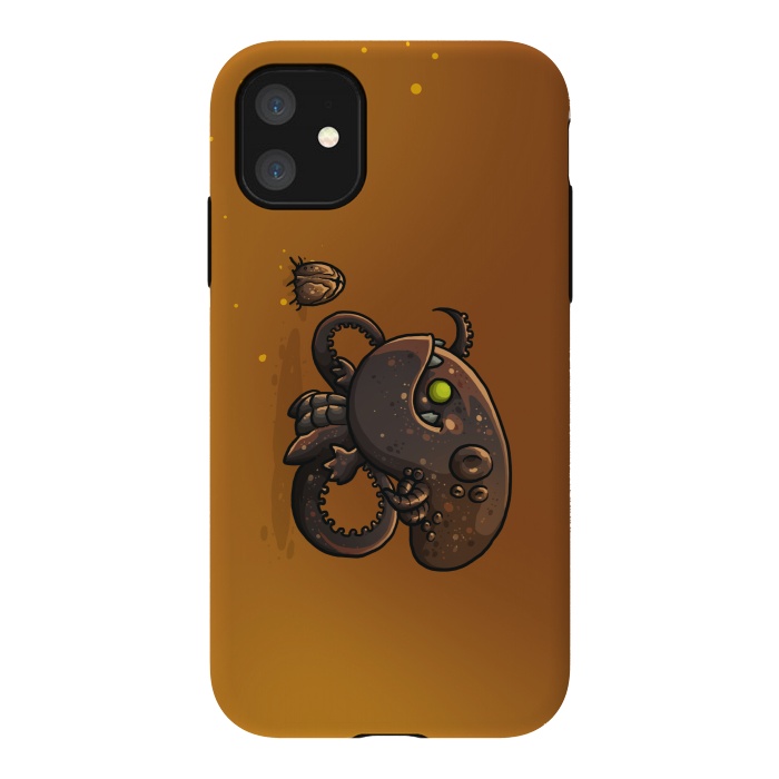 iPhone 11 StrongFit Cute Alien by Q-Artwork