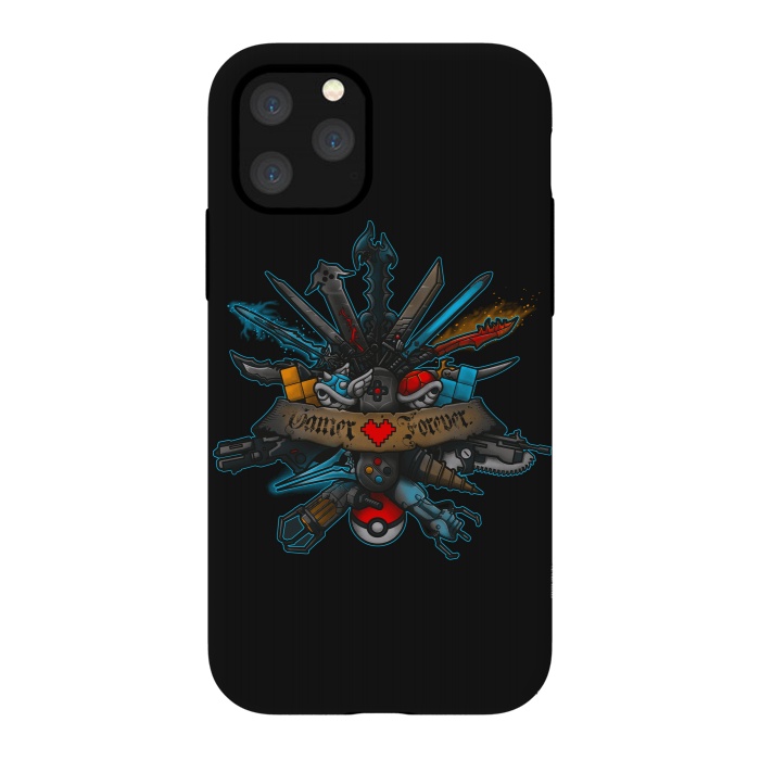 iPhone 11 Pro StrongFit Gamer Forever by Q-Artwork