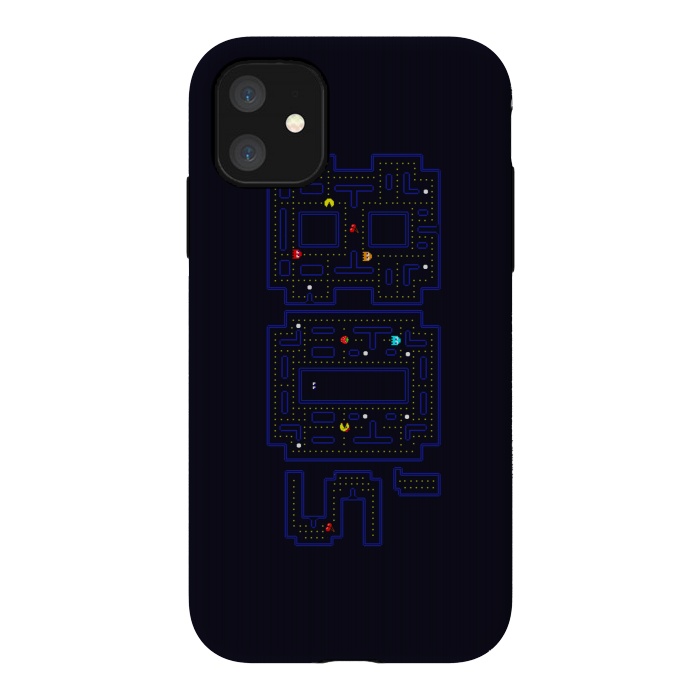 iPhone 11 StrongFit FEELING 80'S - PACMAN by SKULLPY