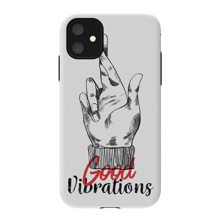 iPhone 11 StrongFit Good Vibrations by Ilustrata