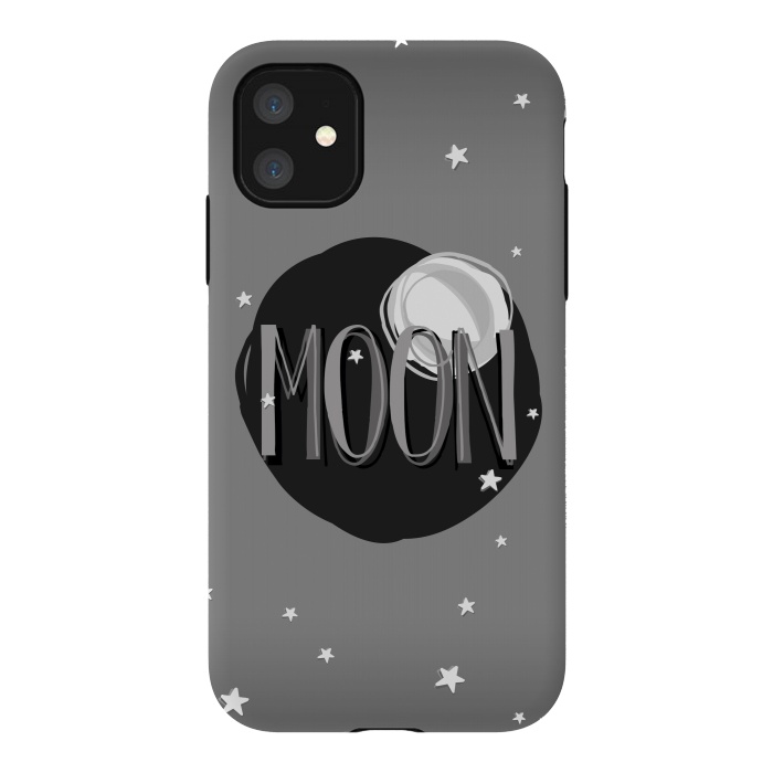iPhone 11 StrongFit Bright Moon & Stars by Dellán
