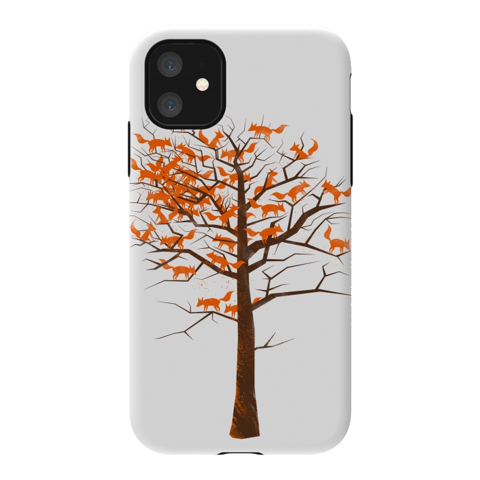 iPhone 11 StrongFit Blazing Fox Tree by 38 Sunsets