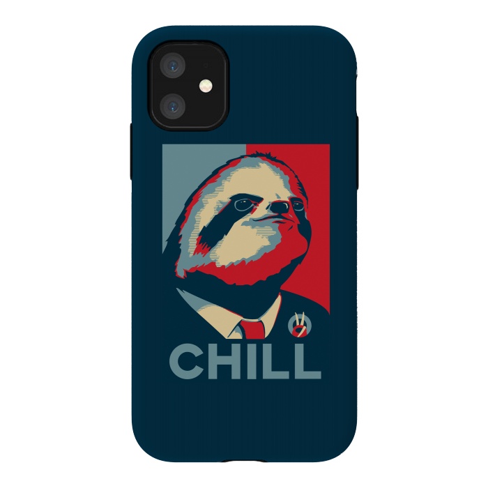 iPhone 11 StrongFit Sloth For President by Grant Stephen Shepley