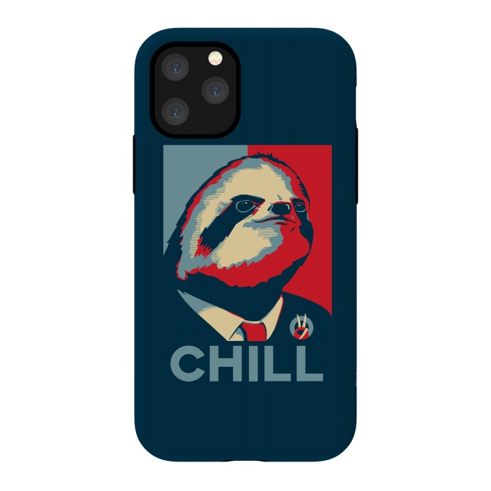 iPhone 11 Pro StrongFit Sloth For President by Grant Stephen Shepley
