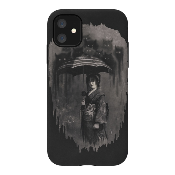 iPhone 11 StrongFit Lady Rain by 38 Sunsets