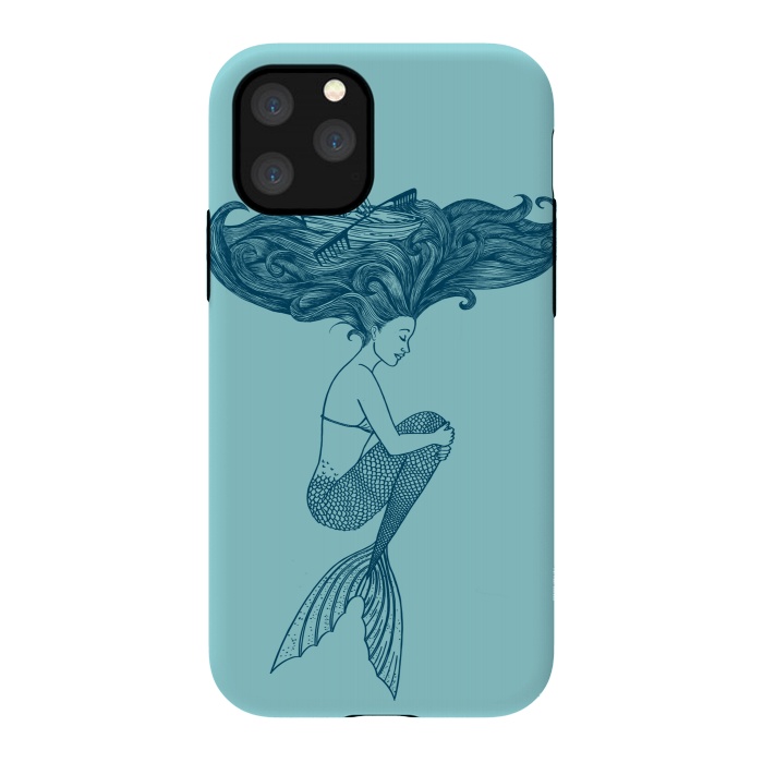 iPhone 11 Pro StrongFit Mermaid by Coffee Man