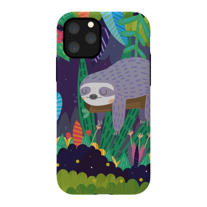 iPhone 11 Pro StrongFit Sloth in nature by Maria Jose Da Luz