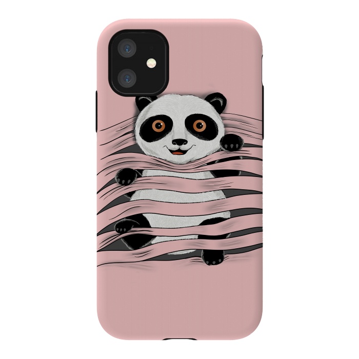 iPhone 11 StrongFit Little Panda by Coffee Man