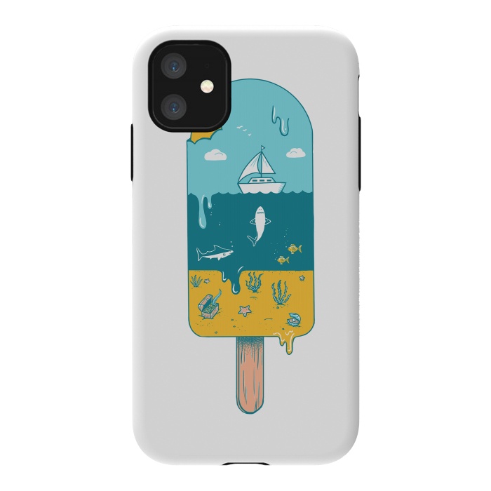 iPhone 11 StrongFit Melted Landscape by Coffee Man