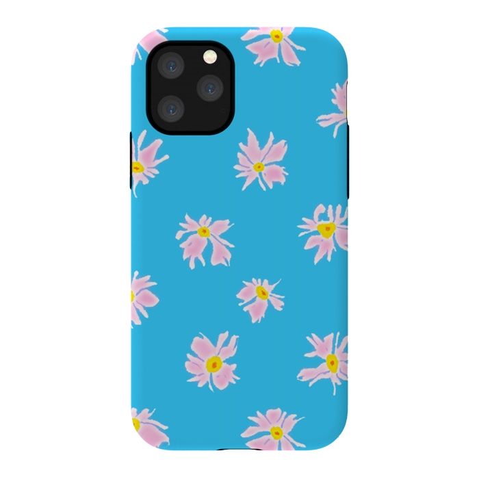 iPhone 11 Pro StrongFit Pink Snow & Sky by Bettie * Blue