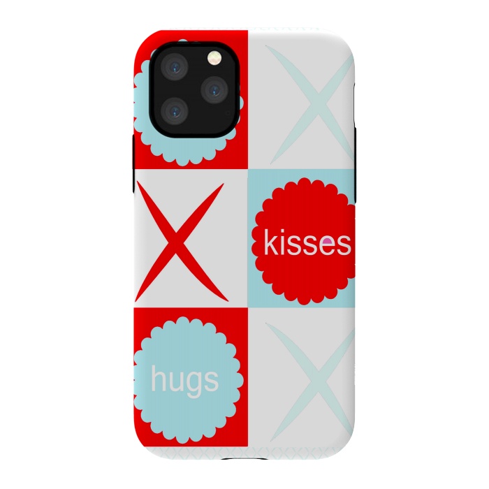 iPhone 11 Pro StrongFit Hugs & Kissies by Bettie * Blue