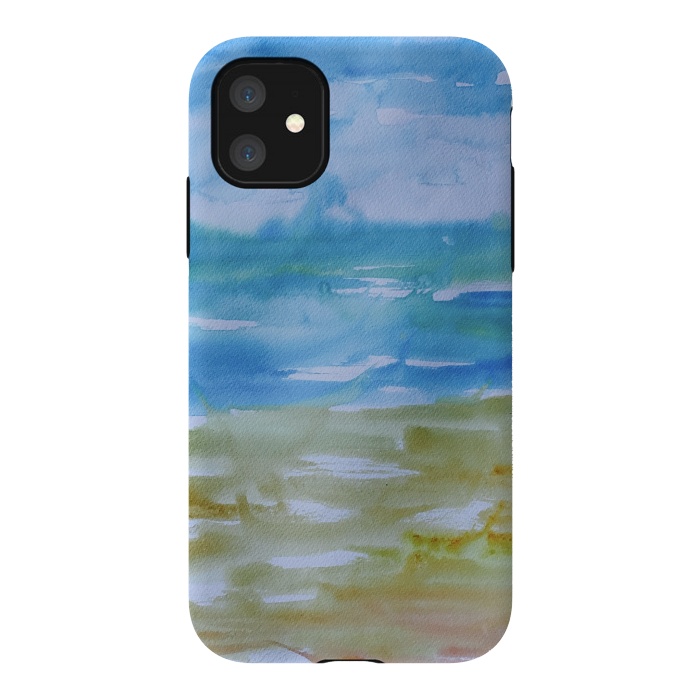iPhone 11 StrongFit Miami Beach Watercolor #1 by ANoelleJay