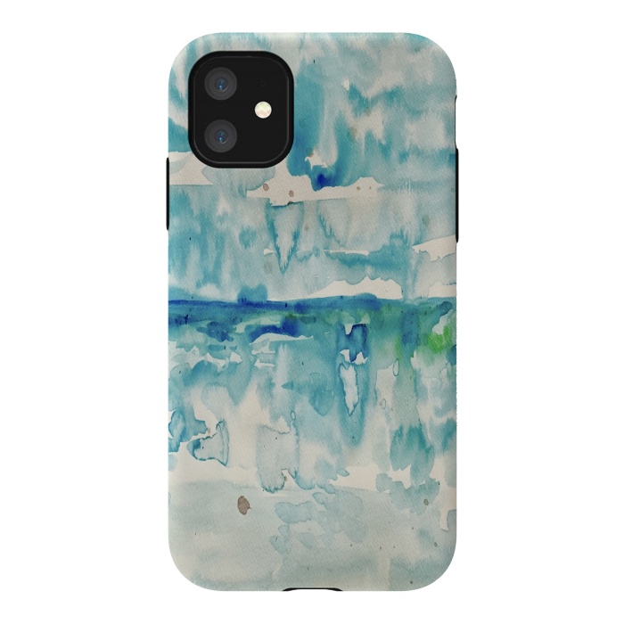 iPhone 11 StrongFit Miami Beach Watercolor #2 by ANoelleJay